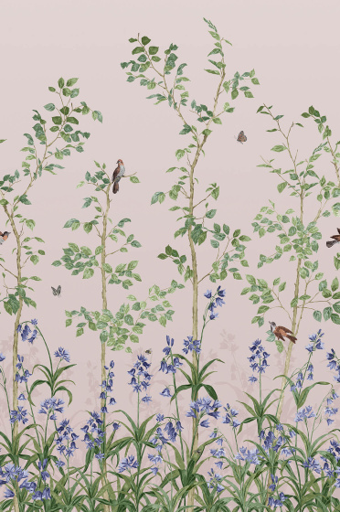 鸟和蓝铃草-中国粘土